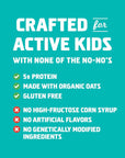 CLIF Kid Zbar Protein - Chocolate Mint - Crispy Whole Grain Snack Bars - Made with Organic Oats - Non-GMO - 5g Protein - 1.27 oz. (15 Pack)