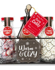 Hot Chocolate Holiday Cocoa Gift Set Includes Peppermint Candy Double Mix And Mini Marshmallows Drink With Marshmallows  Mint Candy Give The Tasty Of This Season