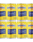 Sunsweet Prune Juice 75oz Cans Pack of 8 with Bay Area Marketplace napkins