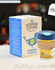 Higher Living Organic Chamomile  Vanilla Tea  Blend of Natural Herbs  Aromatic  Intense Tea  Refreshing  Calming  Helps with Stress Relief  Relaxation in Every Sip  15 Tea Bags Pack of 1