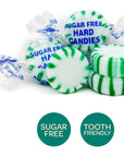 SugarFree Starlight Mints  Spearmint Hard Candy  1Pound Pack  Individually Wrapped