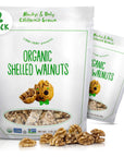 Organic Walnuts Unsalted 2 Pack 2LBS16oz bags Natural Shelled Walnut Halves  Pieces  Raw Organic Walnuts  Unsalted For Snacking Baking Topping  NonGMO No Preservatives