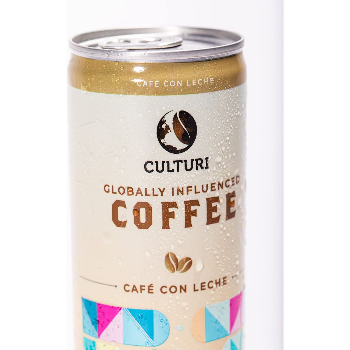 Culturi Organic Canned Coffee  All Natural NonGMO Cold Brew Coffee with Whole Milk and Cane Sugar  Cafe Con Leche  Preservative Free Shelf Stable Best Served Cold 12 Pack of Cans