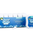 Spry Gems Natural Peppermint Xylitol Mints On The Go Oral Care Sugar Free Mints for Dry Mouth Promote Oral Health Increase Saliva Production and Stop Bad Breath  Peppermint 40 Count Pack of 6