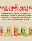 Sanzo Flavored Sparkling Water Variety 12Pack  Lychee Berry Yuzu Lemon Pomelo Grapefruit Calamansi Lime  Mango Alphonso  Made with Real Fruit No Added  Gluten Free  12 Fl Oz