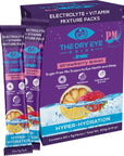 The Dry Eye Drink PM Night Time Strawberry Lemon Flavor l Ultimate Hydration for Dry Eyes l SugarFree Electrolyte Powder Packets l Help Deep and Relaxing Night time Sleep l 5g x 20 Packets