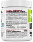 GAT SPORT NITRAFLEX Burn, Pre Workout Thermogenic Powder, Apple Melon, 30 Servings