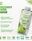 COCOXIM  Coconut Water Organic Fresh  Natural  Refeshing  Hydrating  Rich in natural vitamins  minerals 330ml pack 12