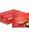 RAMEN EXPRESS Hotter and Spicier Flavor Ramen Noodle Packs 3 Oz Each Pack of 24 by Chef Woo  Vegetarian Ramen Noodles  No Added MSG  Halal  EggFree and DairyFree Red