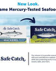 Safe Catch Canned Mackerel Fish in Pure Olive Oil Mercury Tested Wild Caught North Atlantic Mackerel Fillets Skinless  Boneless 4oz Cans Pack of 12