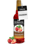 Syruvia Strawberry Syrup 254 fl oz  Sweet Strawberry Bliss in a Bottle  Kosher GlutenFree Ideal for Elevating Your Culinary and Beverage Adventures