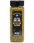 Watkins 1868 Organic Grilling Buttery Herb Seasoning Bulk 9.8 oz (Pack of 1)