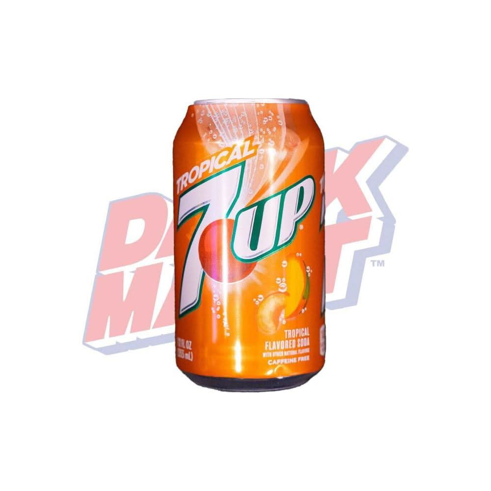 7up Tropical soda 12 Fl oz 18 Cans Regular Tropical - Whlsome - Drinks &amp; Beverages