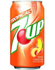 7up Tropical soda 12 Fl oz 18 Cans Regular Tropical - Whlsome - Drinks & Beverages