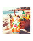 7up Tropical soda 12 Fl oz 18 Cans Regular Tropical - Whlsome - Drinks & Beverages