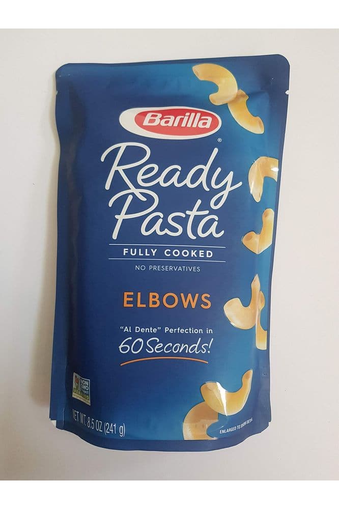 8 - pack Variety, Barilla Ready Pasta: 2 pouches each of Rotini, Penne, Elbows, and Gemelli [2020] - Whlsome - Pasta