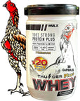 New X3 Faster 30 Capsules, WHEY Protein 68% Rooster Booster Vitamin Health Chicken Supplement for Build Body Big Muscle & Mass Gain, Power Feed Cock Fighting Gamecocks, Bird, Good Breeding, Hen Food