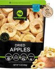 NUT CRAVINGS Dry Fruits  Dried Apple Rings Slices No Sugar Added  Chewy Soft Texture 16oz  1 LB Packed Fresh in Resealable Bag  Sweet Snack Healthy Food All Natural Vegan Kosher Certified