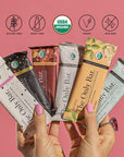 Truvani Plant Based Snack Bars  58g Protein  6 Pack Variety  Organic  Vegan  The Only Bar  Dairy Soy and Gluten Free  Keto  Individually Wrapped