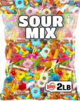 Bulk Sour Candy  Sour Candy Variety Pack  2 Pounds  Extreme Sour Bulk Candies Mix  Individually Wrapped Candy Pinata  Assorted Candy for Goodie Bags  Sour Candy Party Favors for Kids