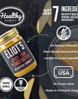 Eliot's Nut Butters Natural Zero Sugar Crunchy Peanut Butter, Keto Friendly, Spicy Thai, 12 Ounce