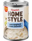 Campbells Homestyle New England Clam Chowder Soup 163 OZ Can