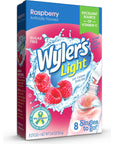 Wylers Light Singles Water Drink Mix To Go Powder Packets Raspberry 8 Count