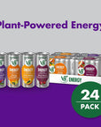 V8 Energy Peach Mango Orange Pineapple Black Cherry and Pomegranate Blueberry Juice Energy Drinks 8 fl oz Can 24 Pack