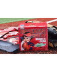 Big League Chew Slammin Strawberry Bubble Gum 212Ounce Pouches Pack of 8 with By The Cup SugarFree Mints