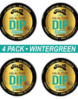 TeaZa Herbal Energy Pouches Wintergreen with Caffeine Smokeless Alternative Pucks Nicotine Free and Tobacco Free Herbal Snuff Great Tasting  Refreshing Tobacco Alternative 4 Pack