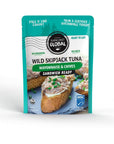 Raincoast Trading Global Wild Skipjack Tuna Pouch Mayo and Chives Wild Caught Pole and Line Certified Sustainable Ready To Eat No Draining No Mess  Pack of 6 26oz Pouches