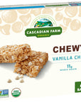 Cascadian Farm Organic Vanilla Chip Chewy Granola Bars 6 Bars 74 oz