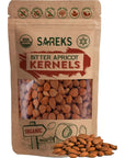 Bitter Apricot Kernels Organic Raw 10oz100 USDA Organic Certified Seeds NONGMO Product of Turkey Gluten Free Resealable Bag