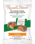 Russell Stover Sugar Free Caramels with Stevia 3 Ounce Bag Pack of 12