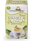 Natures Guru Instant Vanilla Chai Tea Drink Mix Sweetened 10 Count Pack of 1 Single Serve OntheGo Drink Packets