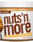 Nuts 'N More Toffee Crunch Peanut Butter Spread, All Natural High Protein Nut Butter Healthy Snack, Omega 3’s, Antioxidants, Low Carb, Low Sugar, Gluten-Free, Non-GMO, no preservatives,16 oz Jar