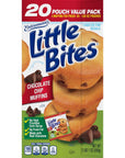 Entenmanns Little Bites Chocolate Chip Muffins 2 pack 40 pouches total