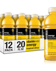 vitaminwater energy electrolyte enhanced water wvitamins tropical citrus drinks 20 fl oz 12 Pack