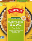 Tasty Bite Thai Style Curry  Rice Bowl 88 Ounce Pack of 6 Ready to Eat Microwaveable Vegetarian Gluten Free