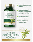 Carlyle Green Coffee Bean Extract | 8000 mg | 300 Capsules | Non-GMO and Gluten Free Formula | Traditional Herb Supplement