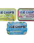 ICE CHIPS Xylitol Candy 3 Pack Assortment Sour Apple Sour Cherry Lemon 528 OZ