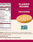 Back to Nature Classic Round Crackers  Dairy Free NonGMO Made with Wheat Flour  Sea Salt Delicious  Quality Snacks 85 Ounce