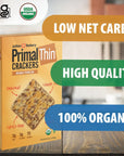 Julian Bakery Organic Primal Thin Crackers  Parmesan  USDA Organic  GlutenFree  GrainFree  GMO Free  Low Carb 2