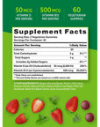 Nature's Truth Vitamin D3 and B12 Gummies | 60 Count | Vegetarian, Non-GMO & Gluten Free Supplement | Natural Strawberry Flavor