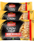 Gefen Gluten Free Wide Chow Mein Noodles 8 Ounce 3 Pack Ready To Eat Airy Crisp  Delicious Tastes Like the Real Thing All Natural Grain Free