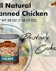 Keystone All Natural Premium Canned Chicken 28 Oz Fully Cooked  No Water Added  Ready to Meat  Quick Meals Emergency Survival Food Canned Meat Pack of 6