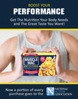 Muscle Mac  Shells  Cheese Pasta For All Ages 20 Grams Of Protein Per Serving Real Cheese NonGMO 11 Ounce Pack of 12