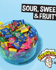 WARHEADS  Extreme Sour Hard Candy  Sour Apple Black Cherry Blue Raspberry Lemon  Watermelon Flavors  1lb Bulk Bag