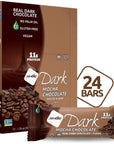 NuGo Dark Chocolate Mocha 11g Protein Bar Vegan Gluten Free NonGMO Kosher Pareve 24 Count