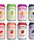 Waterloo Sparkling Fruit Flavored Water MultiFlavor Variety Pack  Zero Calorie  Zero Sugar  Zero Sodium  Zero Calories  Naturally flavored 12 Fl Oz with Fitluv packaging 8 Flavor Variety Pack of 24